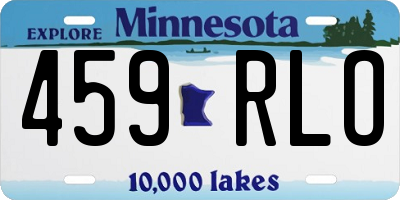 MN license plate 459RLO