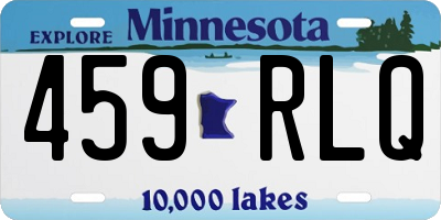 MN license plate 459RLQ
