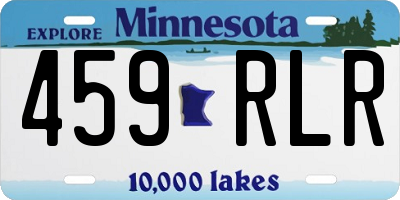 MN license plate 459RLR