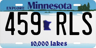 MN license plate 459RLS