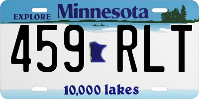 MN license plate 459RLT