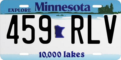 MN license plate 459RLV