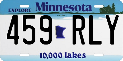 MN license plate 459RLY