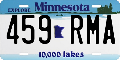 MN license plate 459RMA
