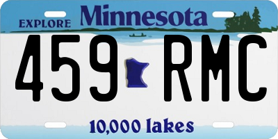 MN license plate 459RMC
