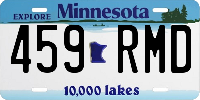 MN license plate 459RMD