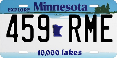 MN license plate 459RME