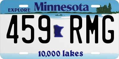 MN license plate 459RMG