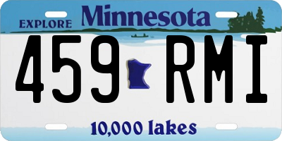 MN license plate 459RMI