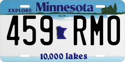 MN license plate 459RMO