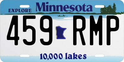 MN license plate 459RMP