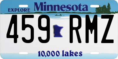 MN license plate 459RMZ
