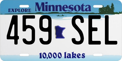 MN license plate 459SEL