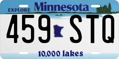 MN license plate 459STQ
