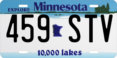 MN license plate 459STV
