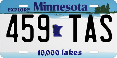 MN license plate 459TAS