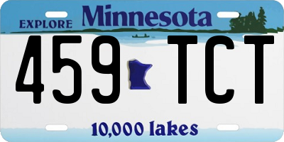 MN license plate 459TCT