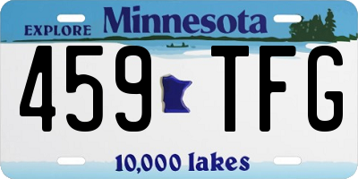 MN license plate 459TFG