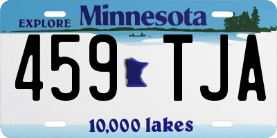 MN license plate 459TJA