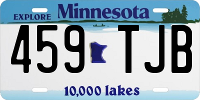 MN license plate 459TJB