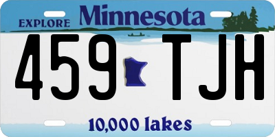 MN license plate 459TJH