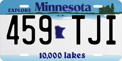 MN license plate 459TJI