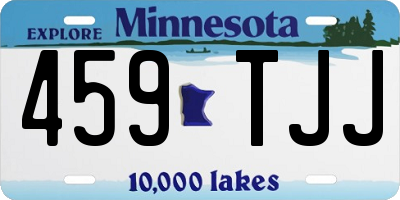 MN license plate 459TJJ