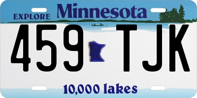 MN license plate 459TJK