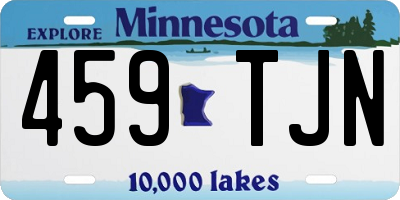 MN license plate 459TJN