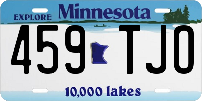 MN license plate 459TJO