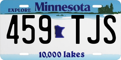 MN license plate 459TJS