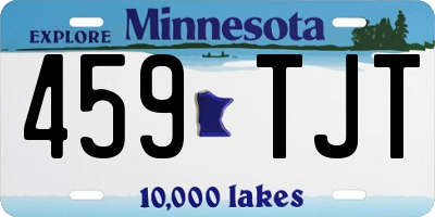MN license plate 459TJT