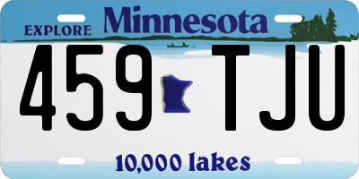 MN license plate 459TJU
