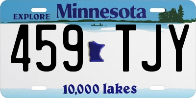 MN license plate 459TJY