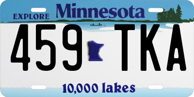 MN license plate 459TKA