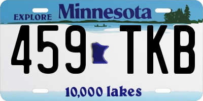 MN license plate 459TKB