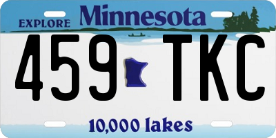 MN license plate 459TKC