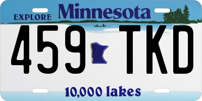 MN license plate 459TKD