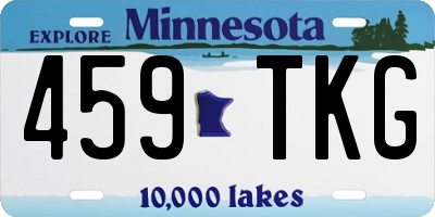 MN license plate 459TKG