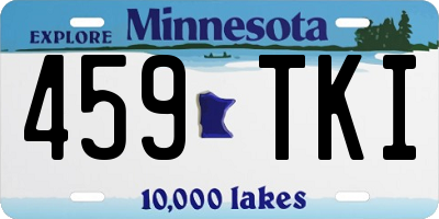 MN license plate 459TKI