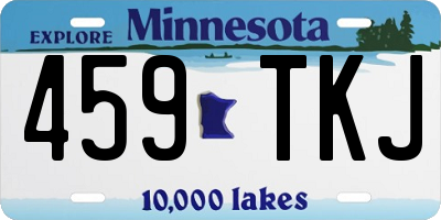 MN license plate 459TKJ