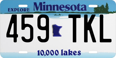 MN license plate 459TKL