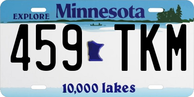 MN license plate 459TKM