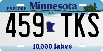 MN license plate 459TKS