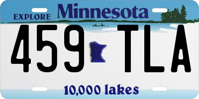 MN license plate 459TLA