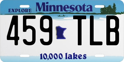 MN license plate 459TLB