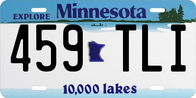 MN license plate 459TLI