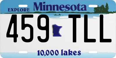 MN license plate 459TLL