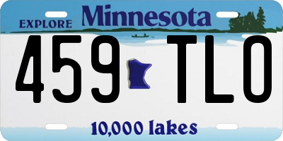 MN license plate 459TLO