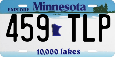 MN license plate 459TLP